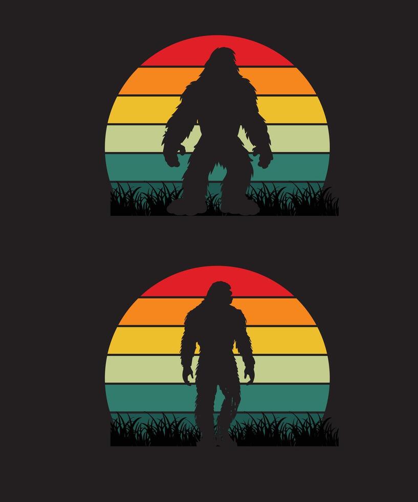 Bigfoot Silhouette Design vektor