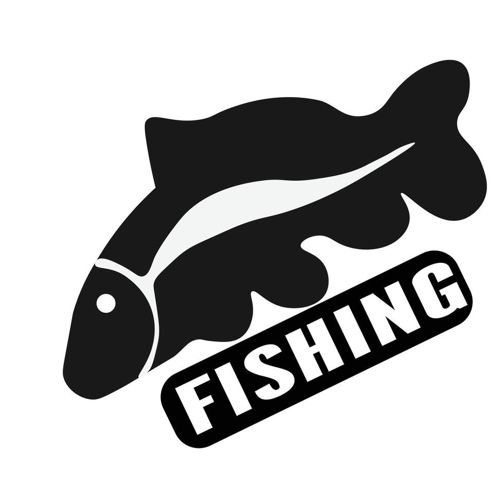 frisches Wasser Gourami Fisch Logo, isoliert Illustration vektor