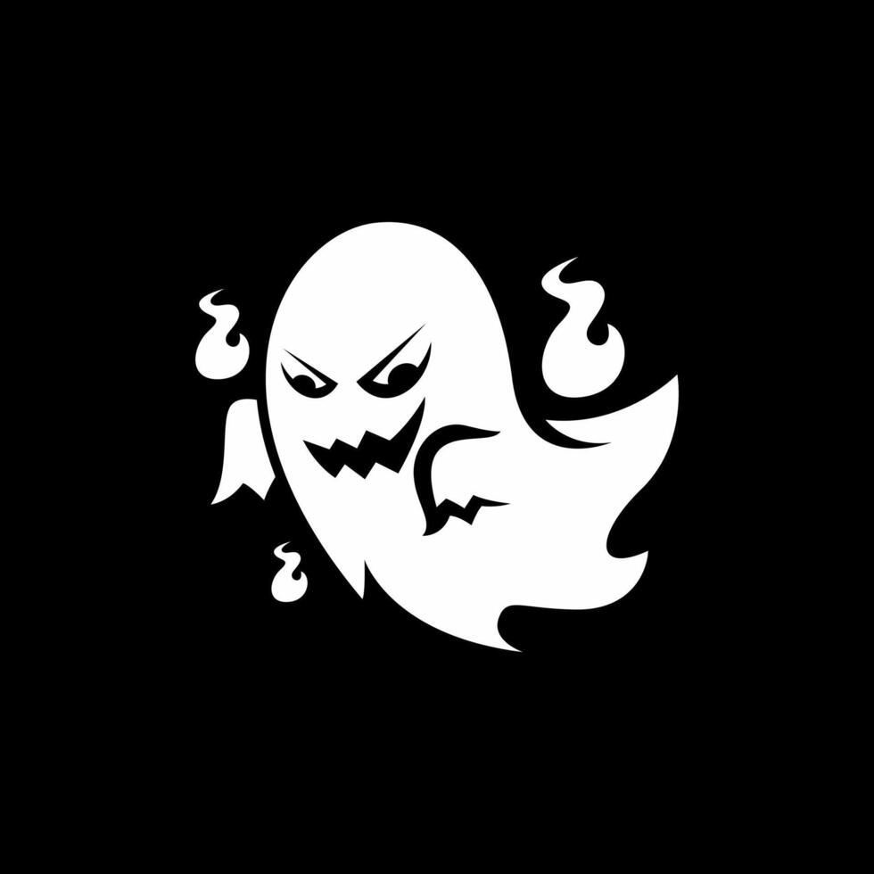 Ghost-Logo-Vorlage vektor