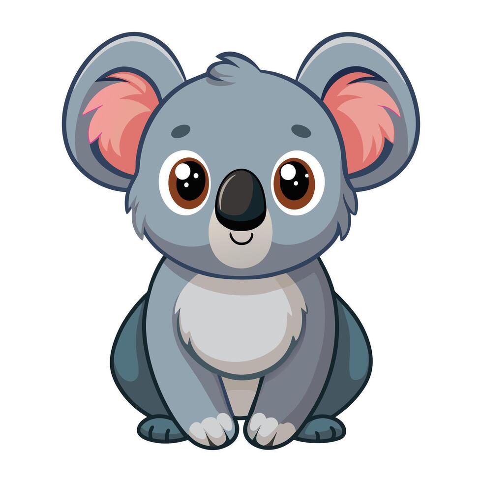 Illustration von Karikatur süß Koalas auf Weiß vektor