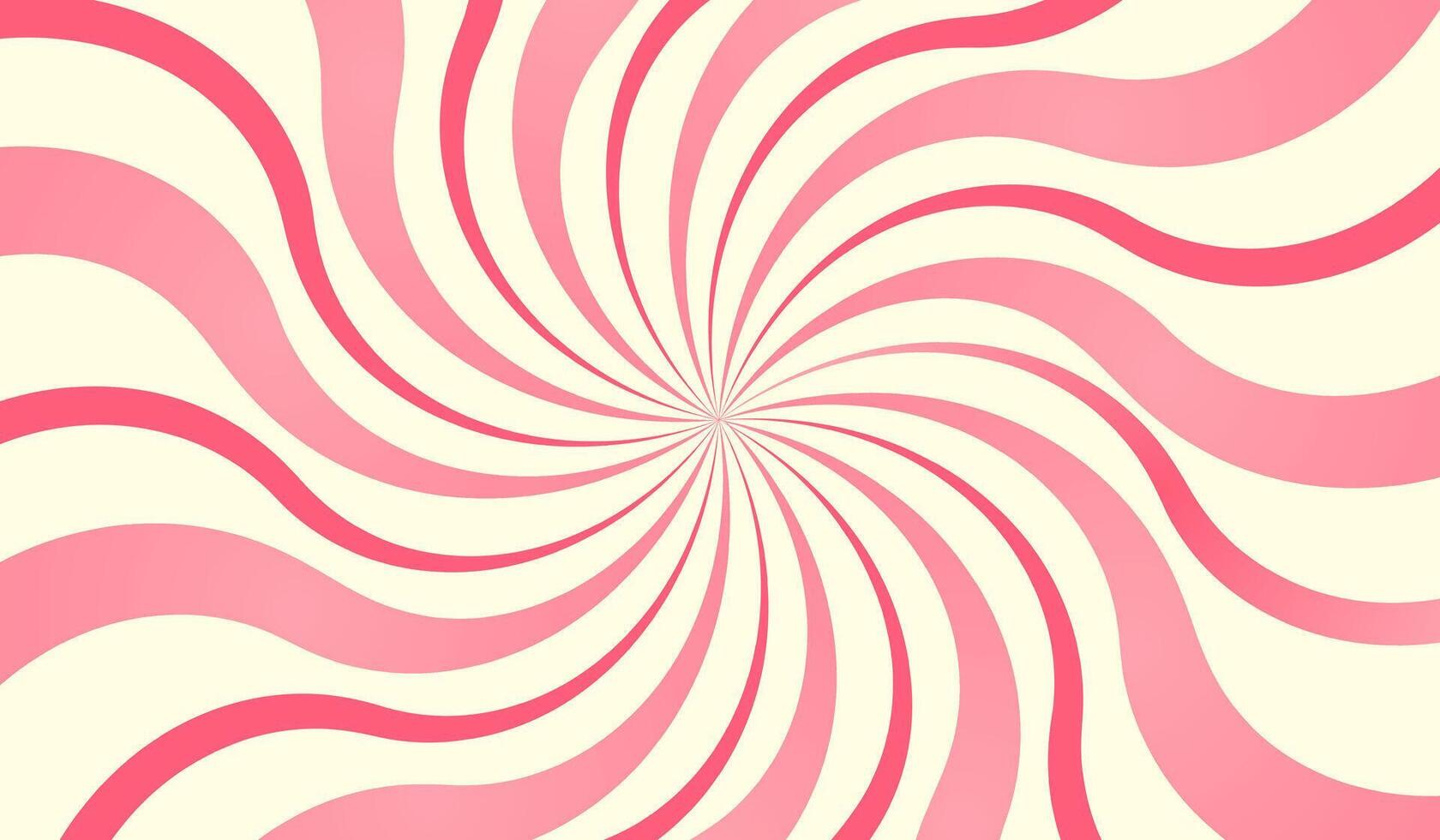Süßigkeiten radial Hintergrund. Mäusespeck Strudel Muster. retro psychedelisch Hintergrund. vektor