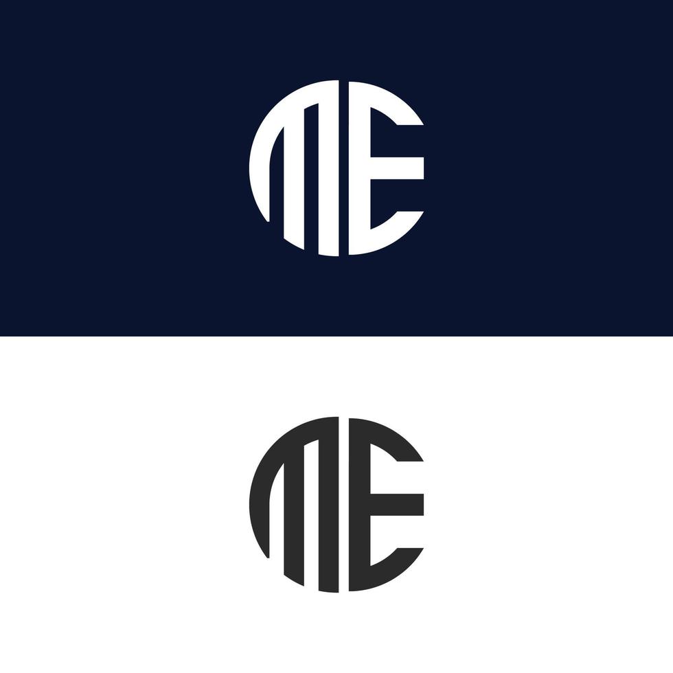 mig brev logotyp vektor mall kreativ modern form färgglad monogram cirkel logotyp företagets logotyp rutnät logotyp