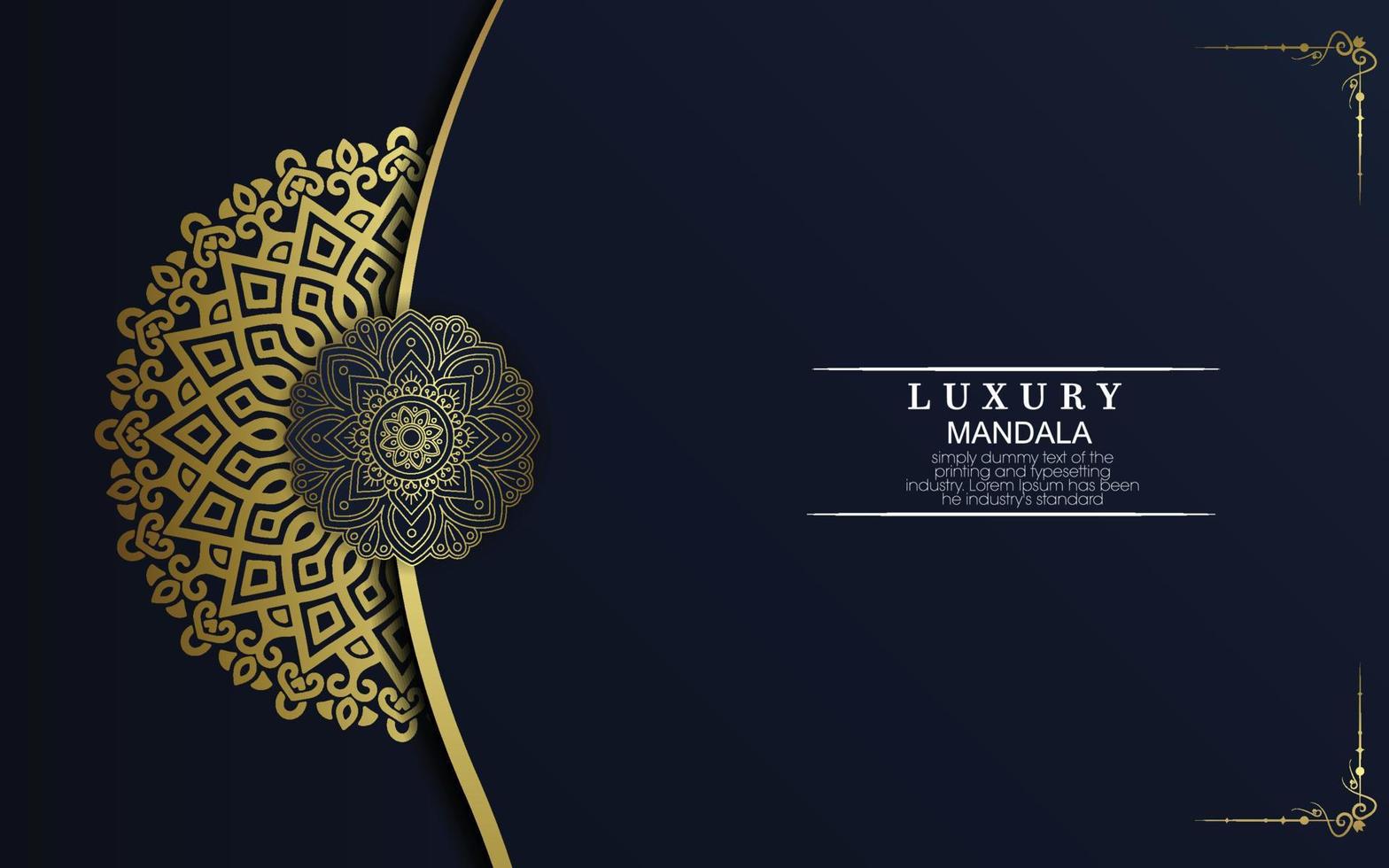 luxus dekorativer mandala hintergrund mit arabisch islamisch vektor