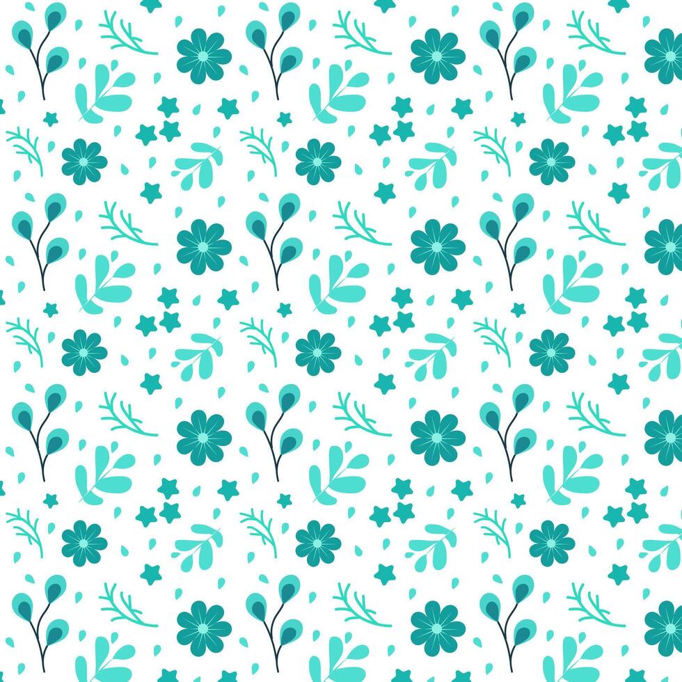 elegant Blumen- Muster im klein bunt Blumen und Blätter. Freiheit Stil. Blumen- nahtlos Hintergrund zum Mode Drucke. ditsy drucken. nahtlos Textur. vektor