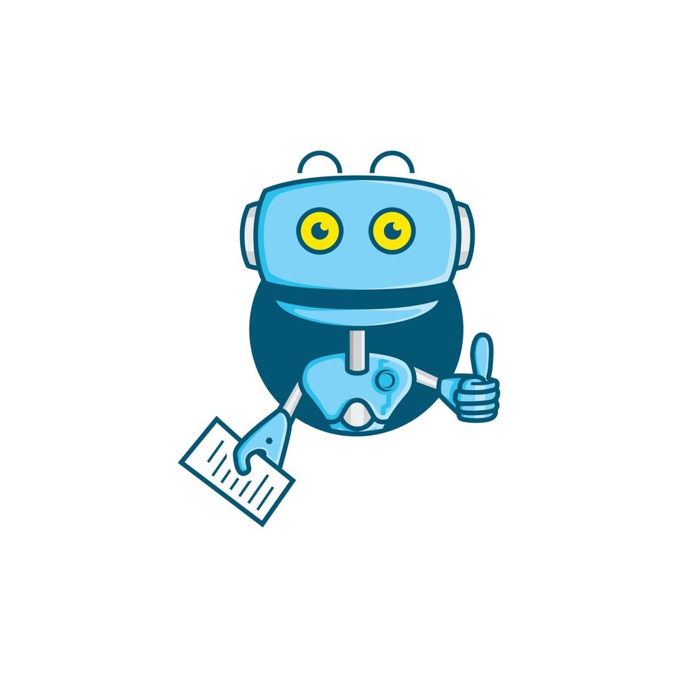 Büroroboter-Logo vektor