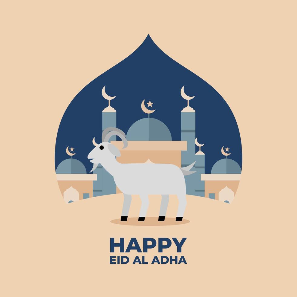 eid al adha Feier Poster vektor