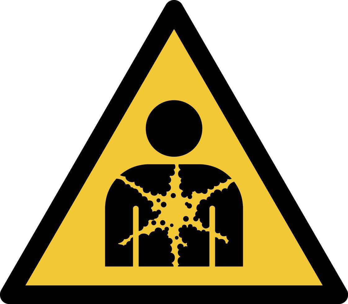 ämne eller blandning presenter en hälsa fara iso varning symbol vektor