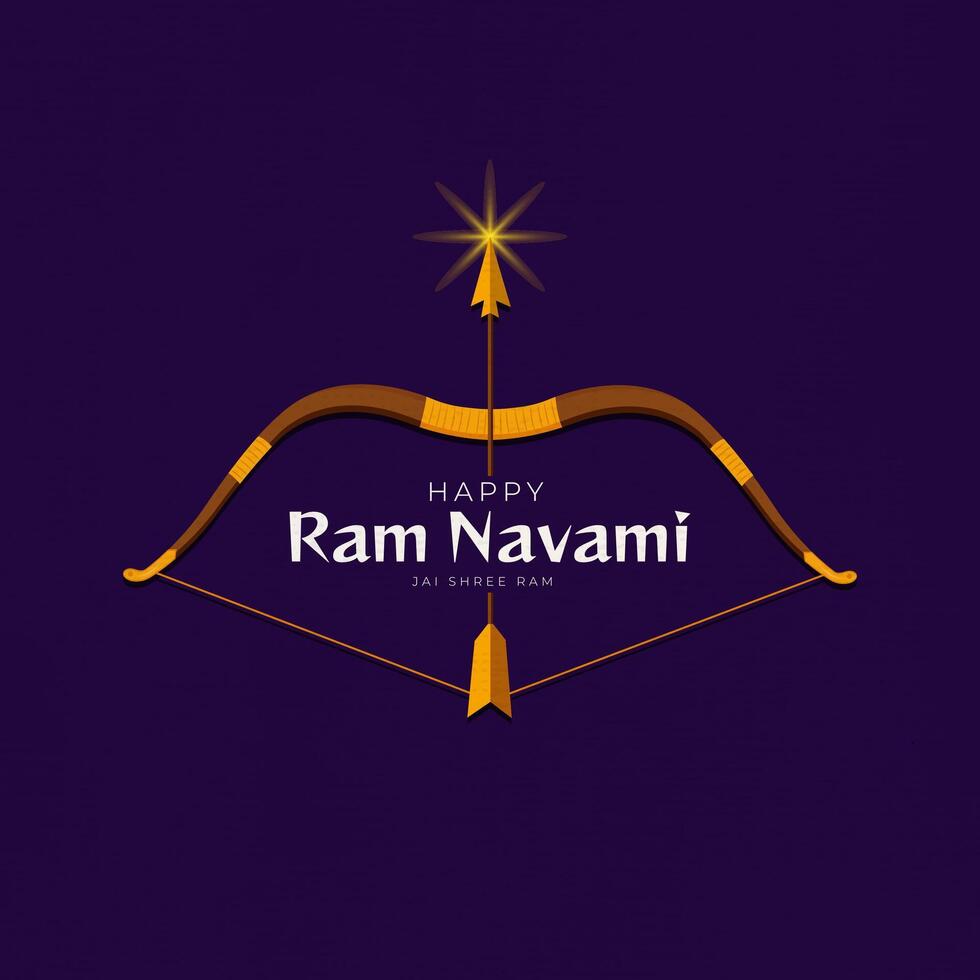 Happy Ram Navami Festival von Indien Social Media Post vektor