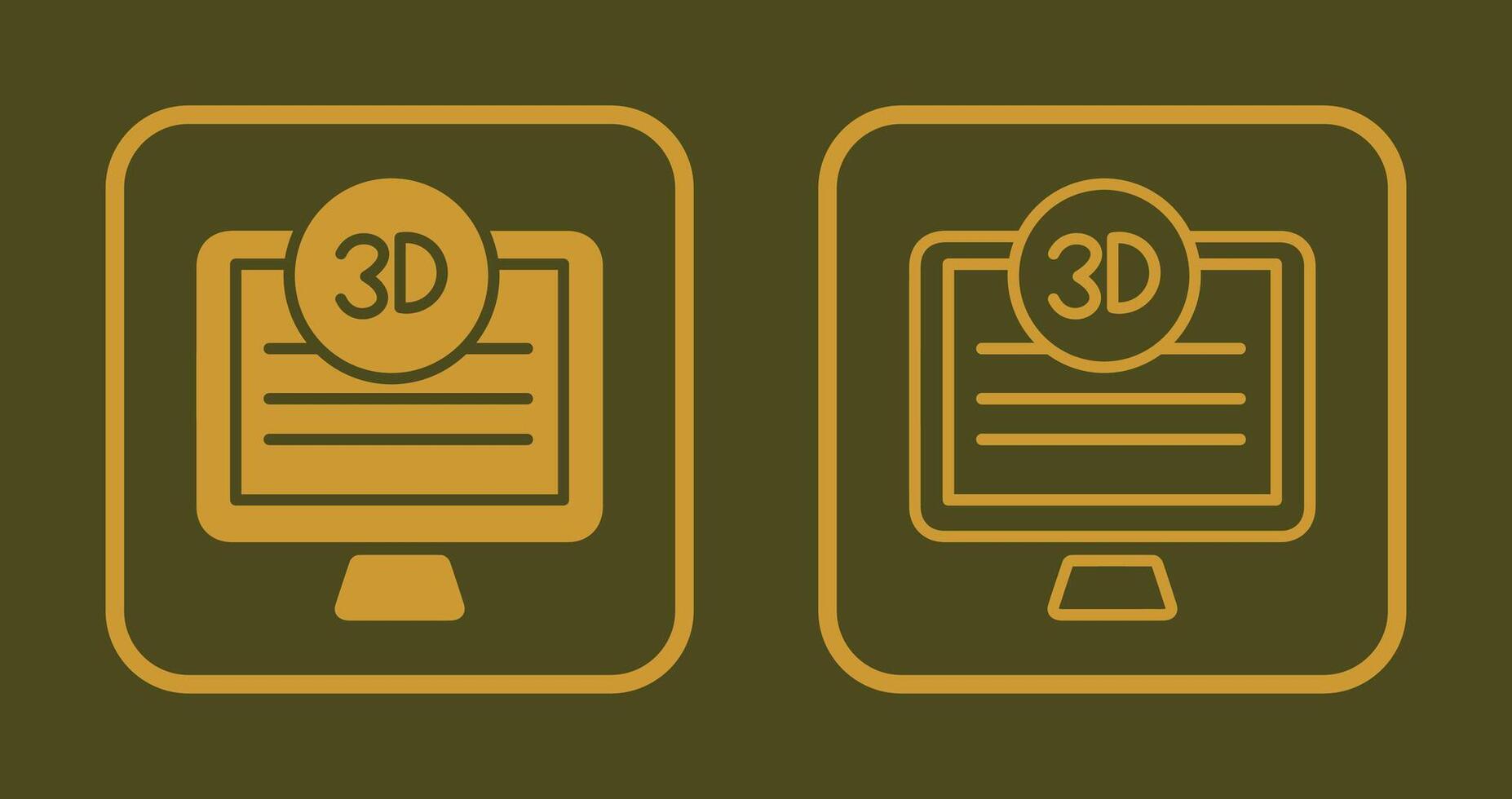 3d Qualität Bildschirm Symbol vektor