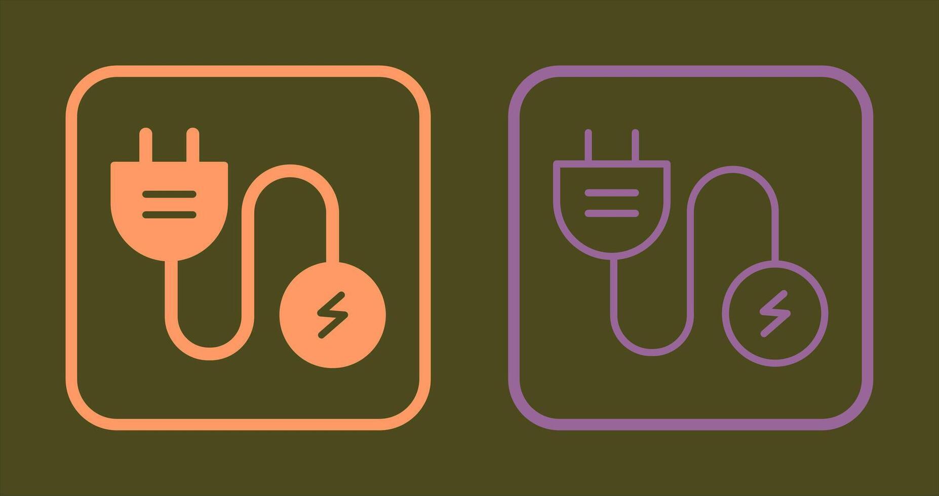 ikon för elektrisk ström vektor