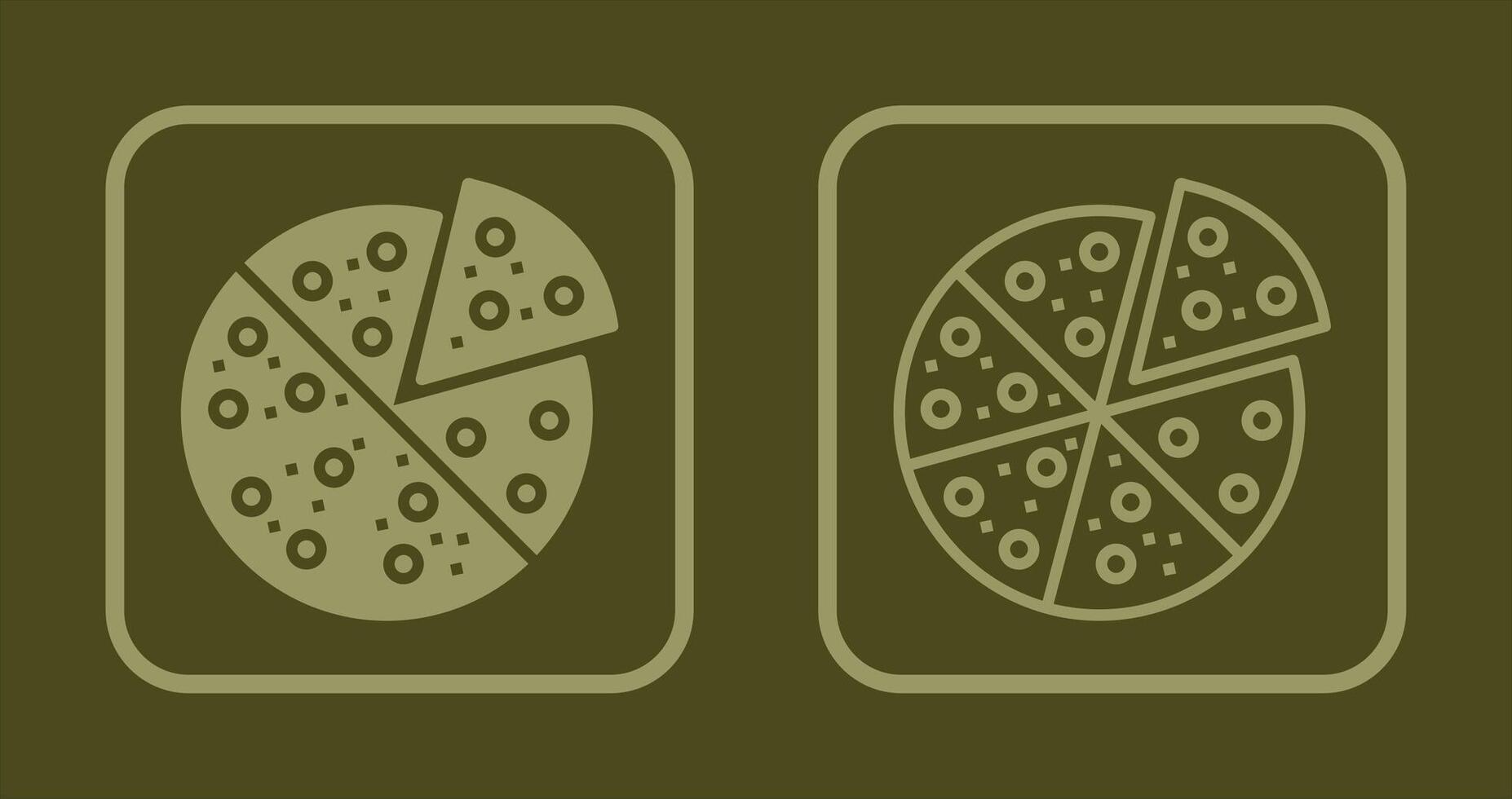 pizza skiva ikon vektor