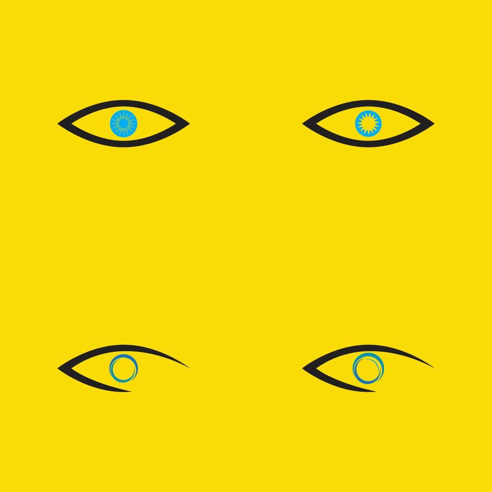 Augenpflege-Vektor-Logo-Design vektor