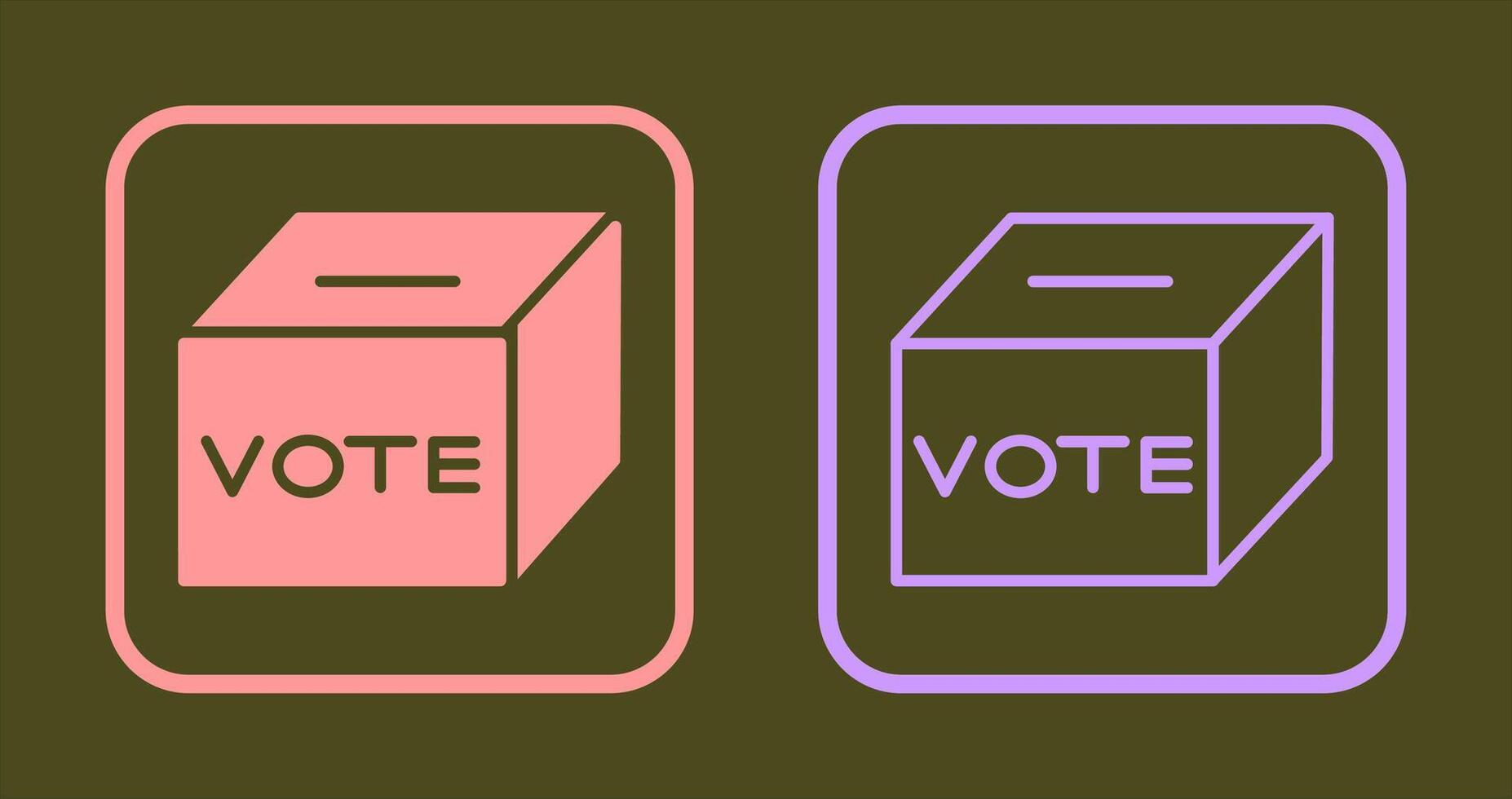 Wahlurne-Symbol vektor