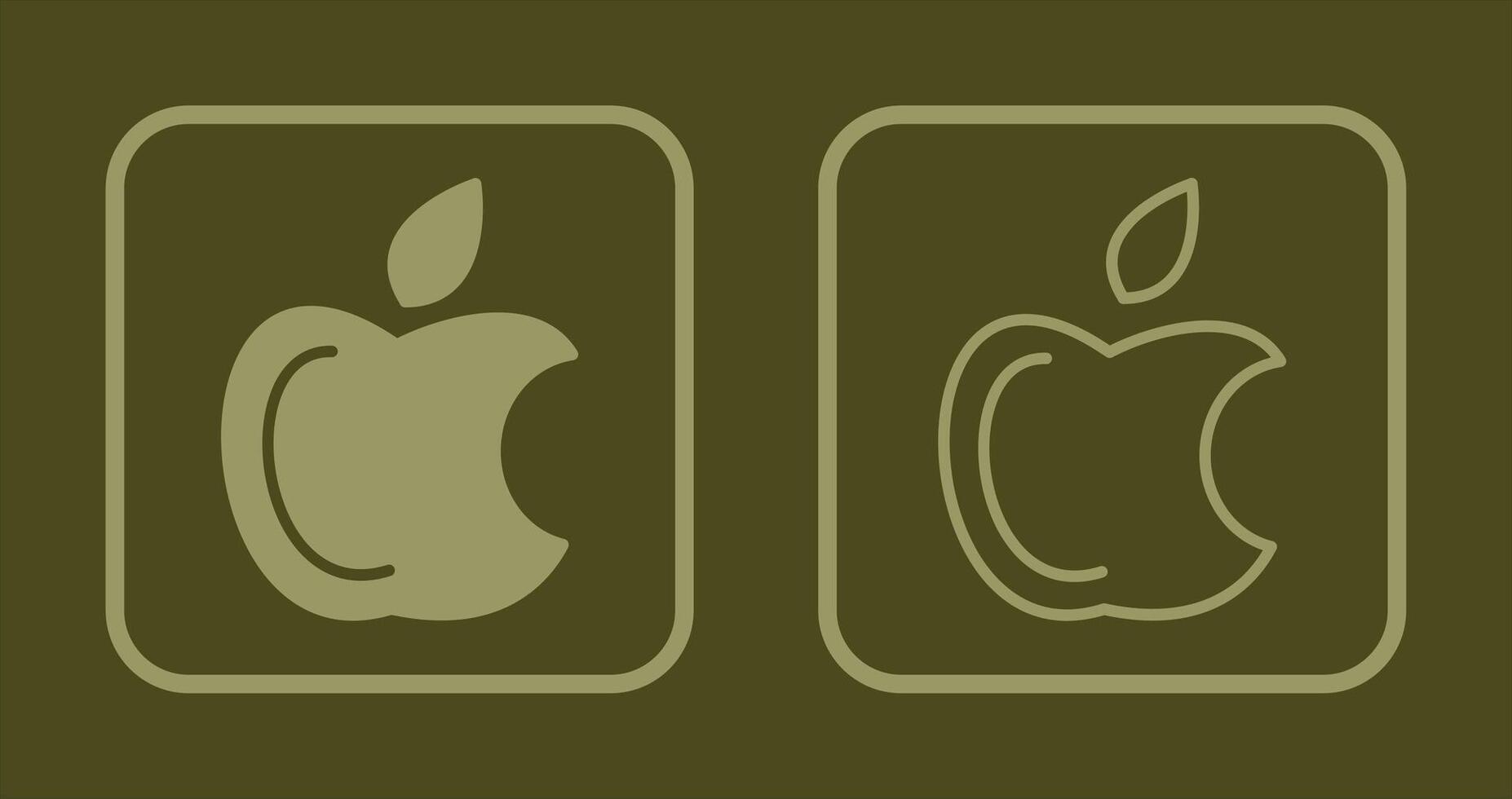 Apple logotyp ikon vektor