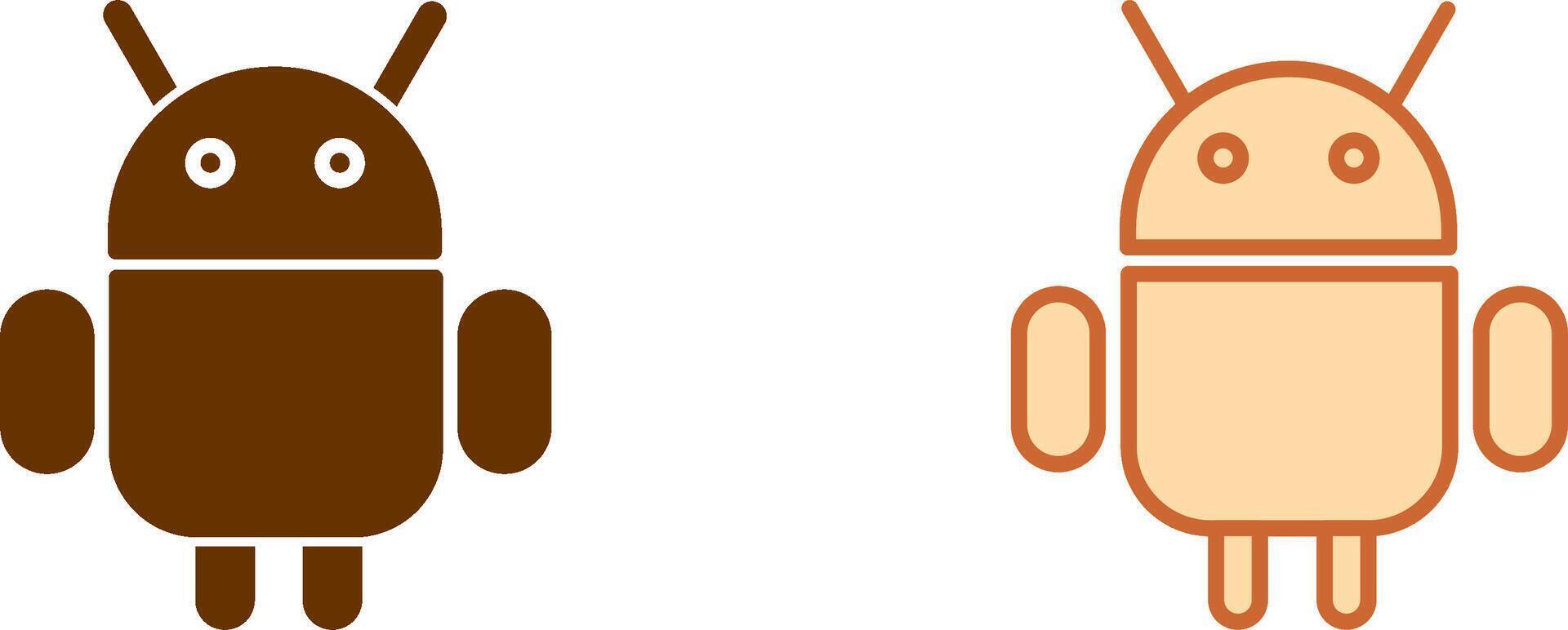 android logotyp ikon vektor