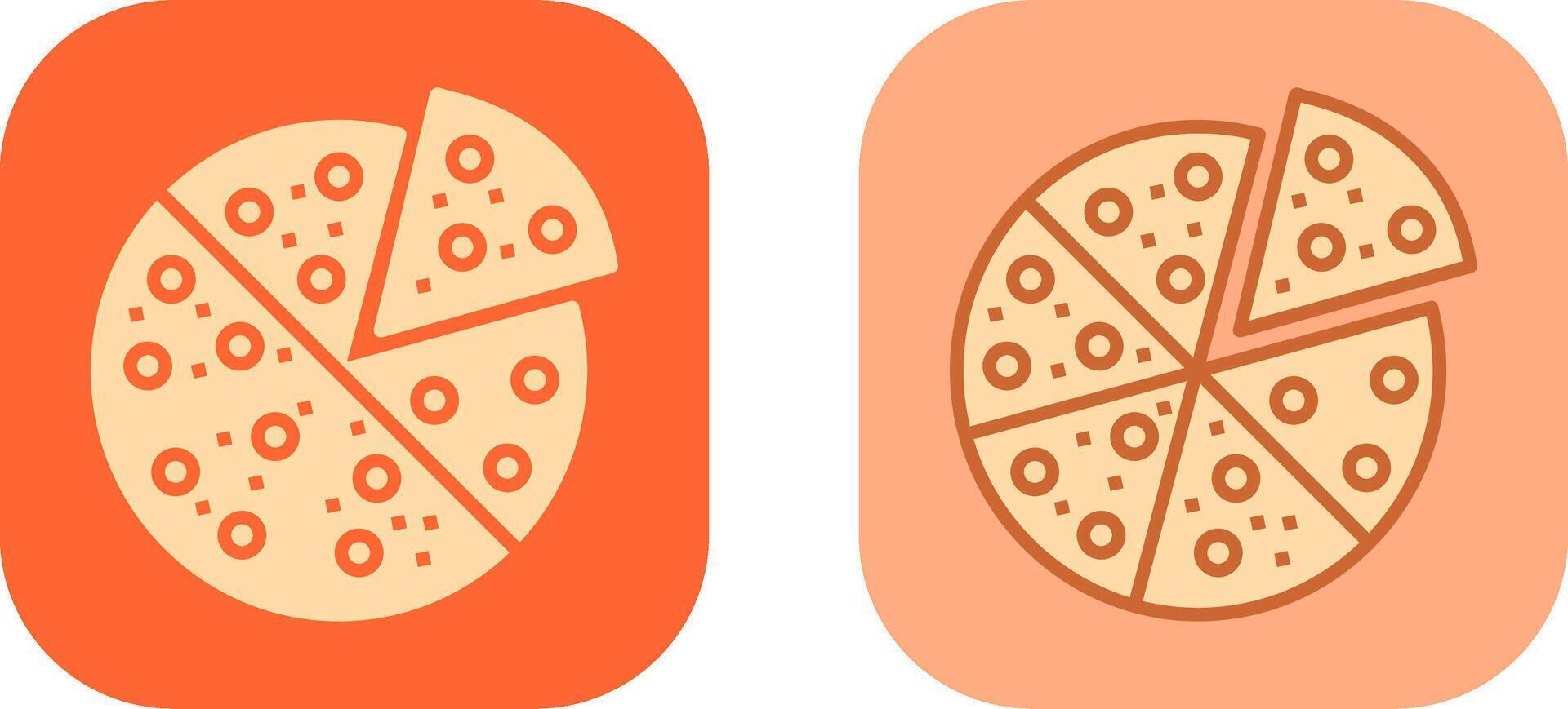 Pizza Slice Symbol vektor
