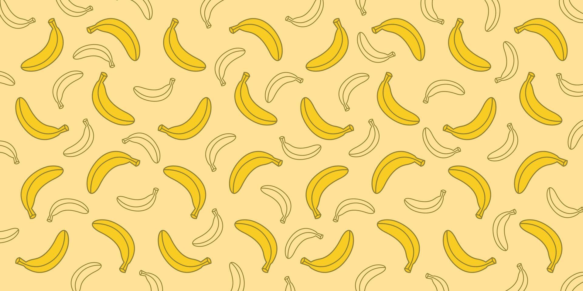 Hintergrund mit Bananenmuster vektor