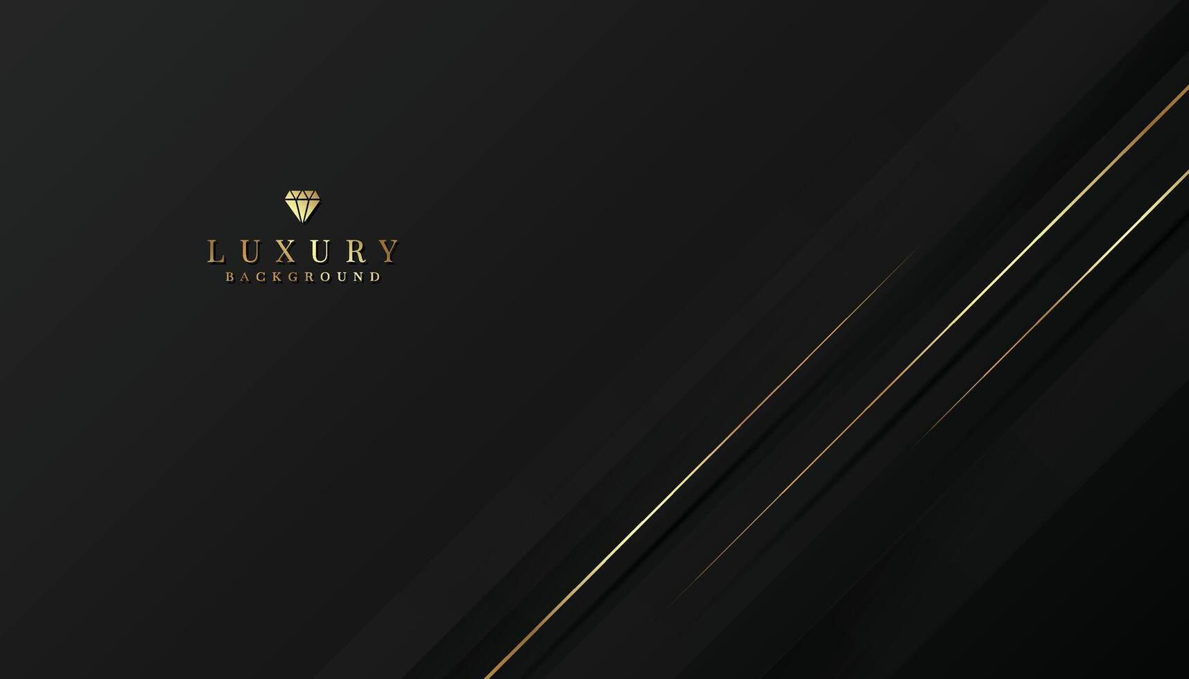 schwarz Luxus Hintergrund mit Prämie Gold Element vektor