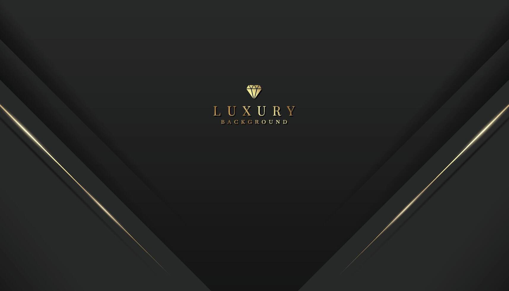 schwarz Luxus Hintergrund mit Prämie Gold Element vektor