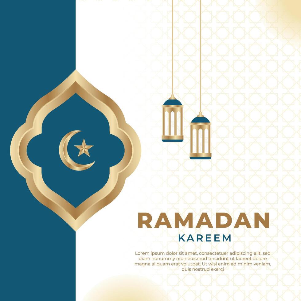 ramadan kareem islamic baner bakgrund vektor