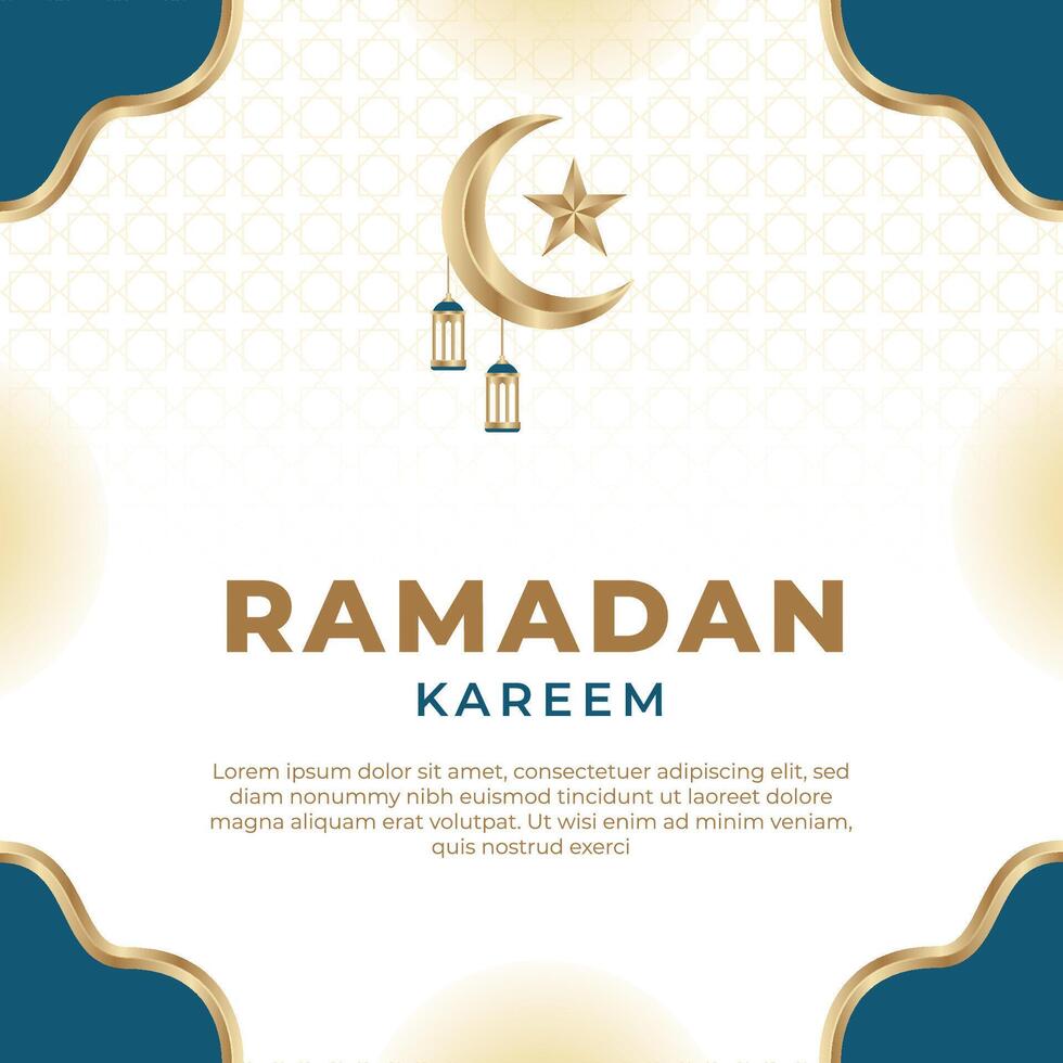 ramadan kareem islamic baner bakgrund vektor