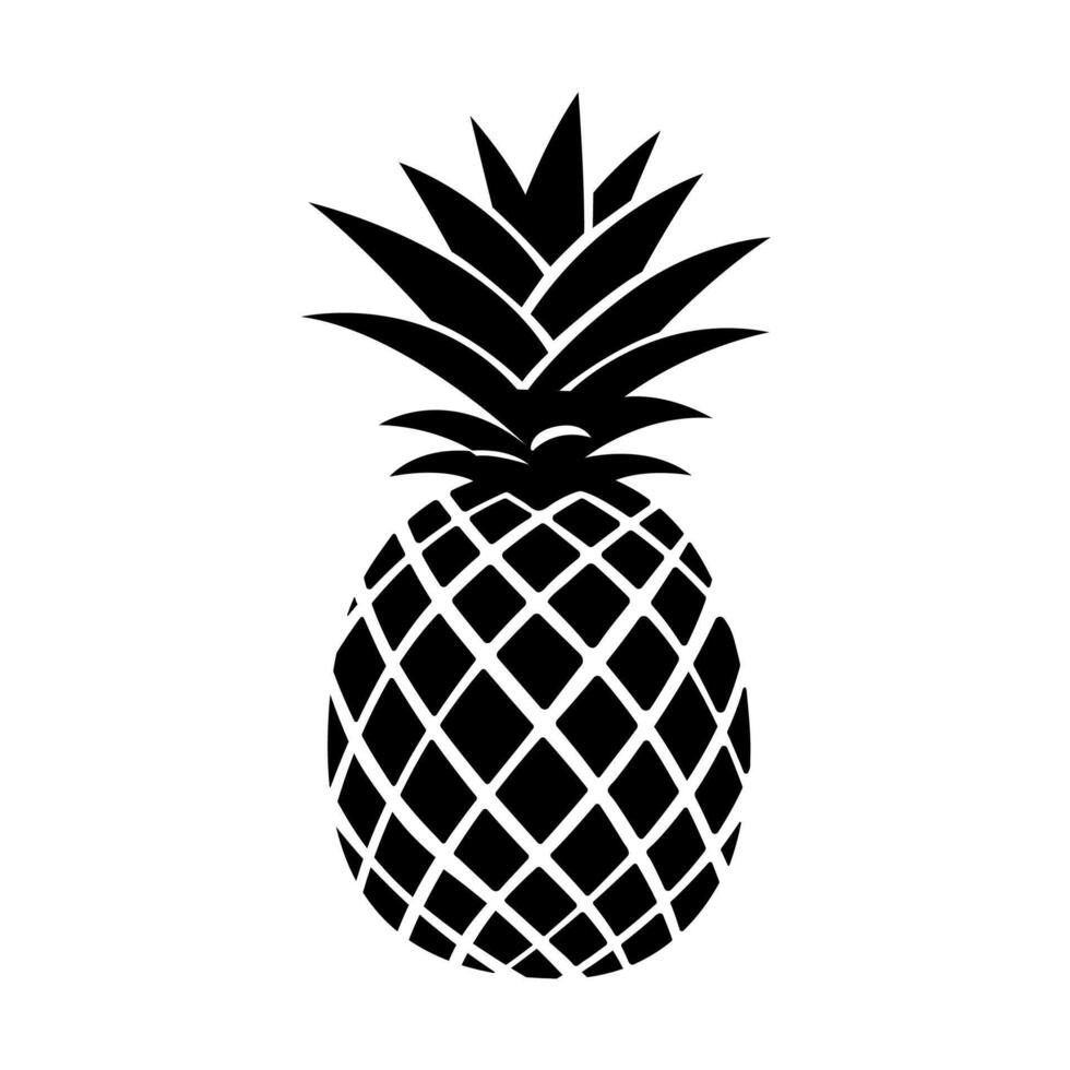 Ananas Obst Symbol Design, Zeichen, Symbol, Logo vektor