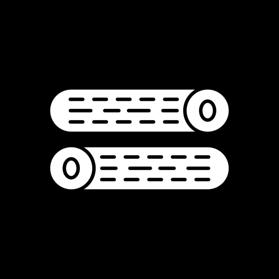 Holz Log Glyphe invertiert Symbol vektor