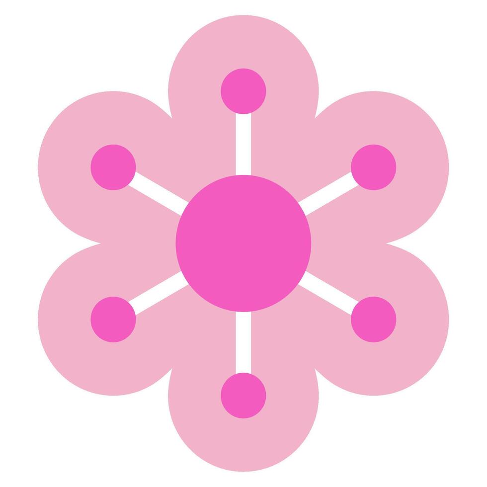 Blume Symbol zum Netz, Anwendung, Infografik, usw vektor