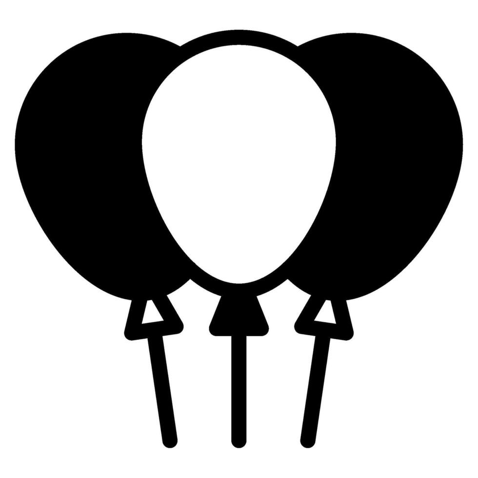 Luftballons Symbol zum Netz, Anwendung, Infografik, usw vektor