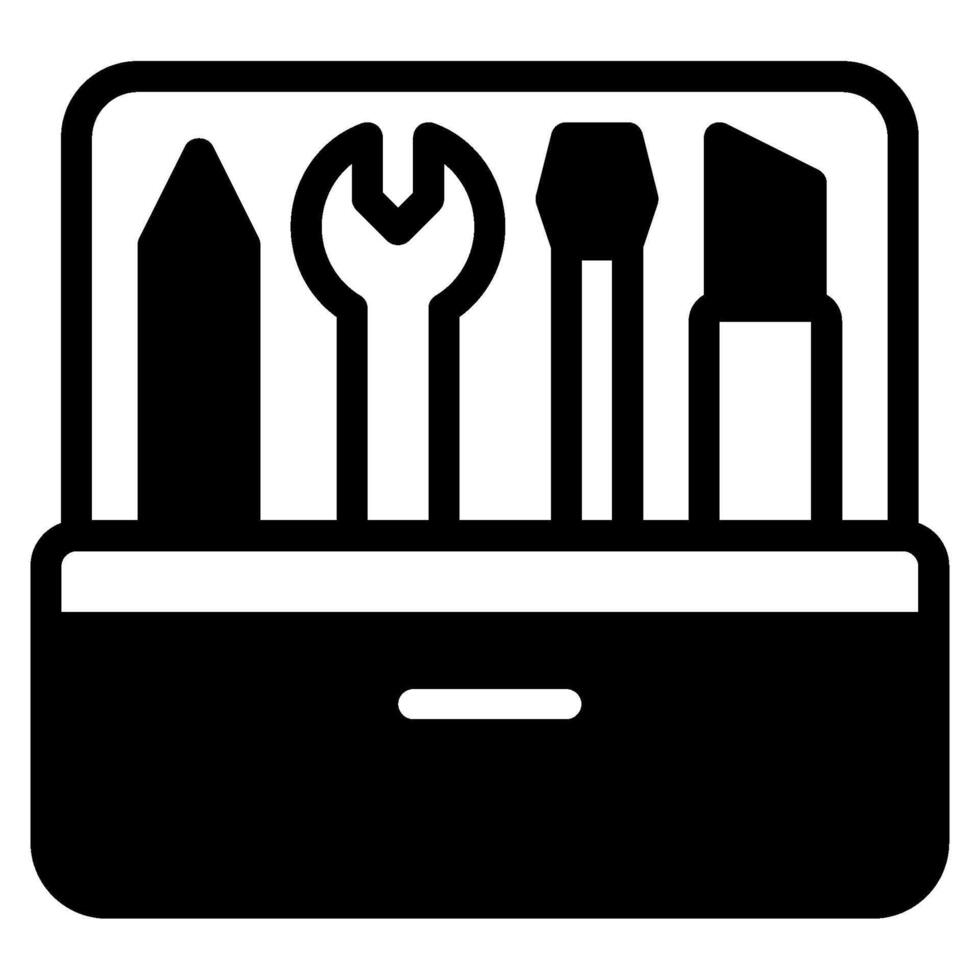 Toolset Symbol zum Netz, Anwendung, Infografik, usw vektor