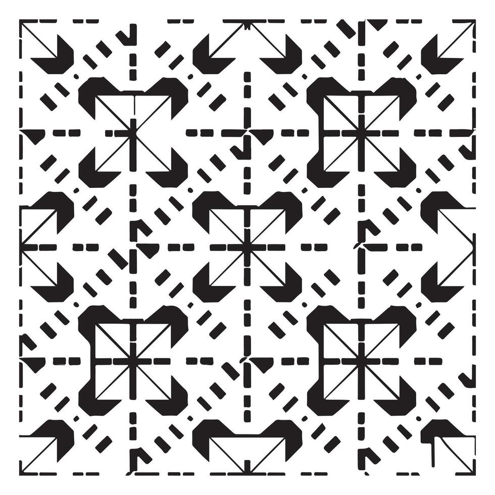 abstrakt fyrkant sömlös mönster illustration vektor