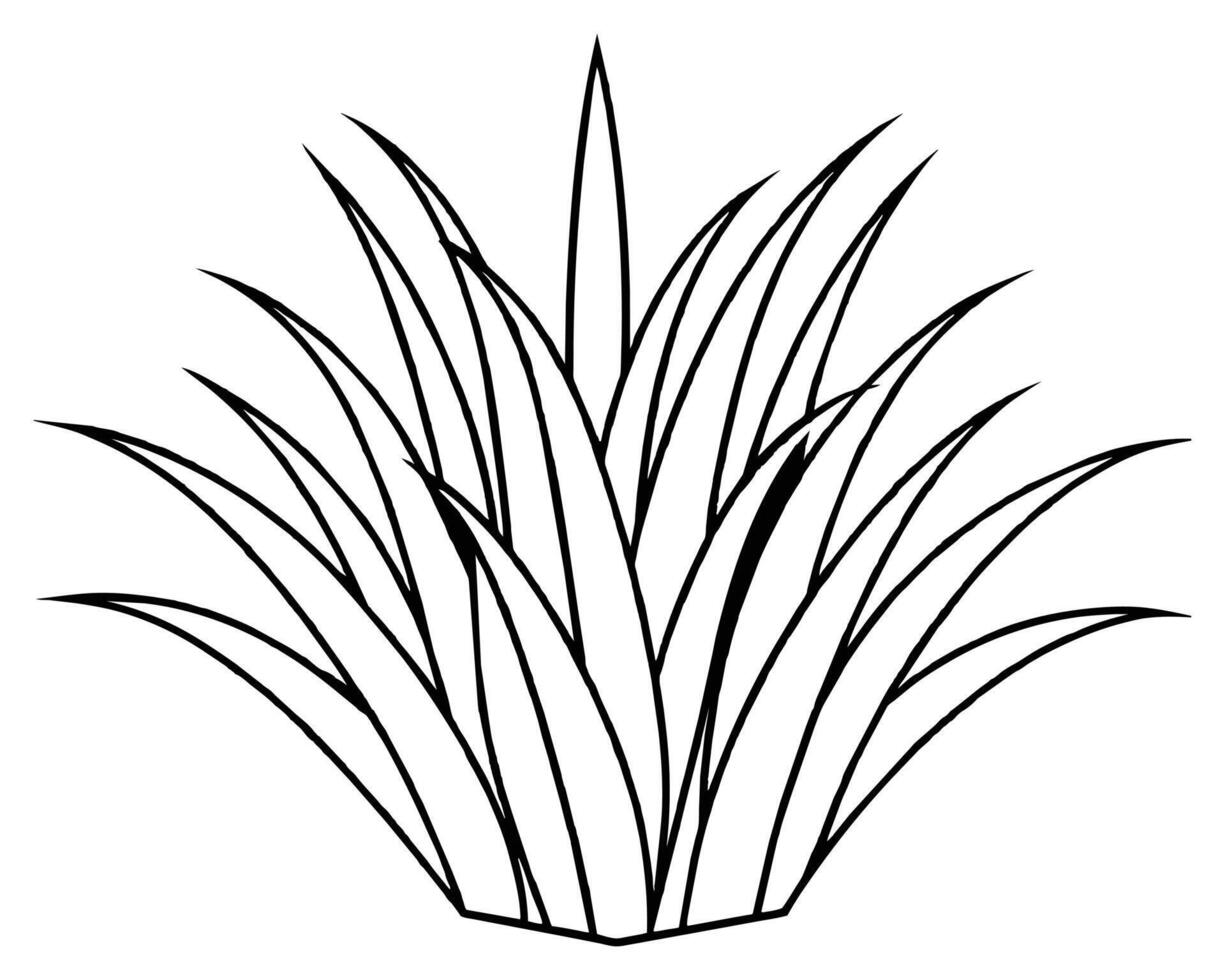 ein Bündel von Gras Illustration vektor