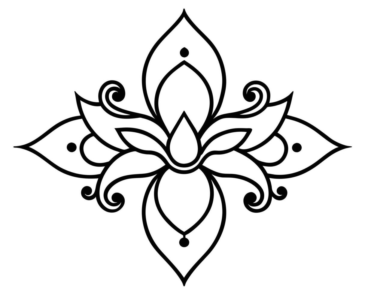 blomma klistermärke illustration vektor