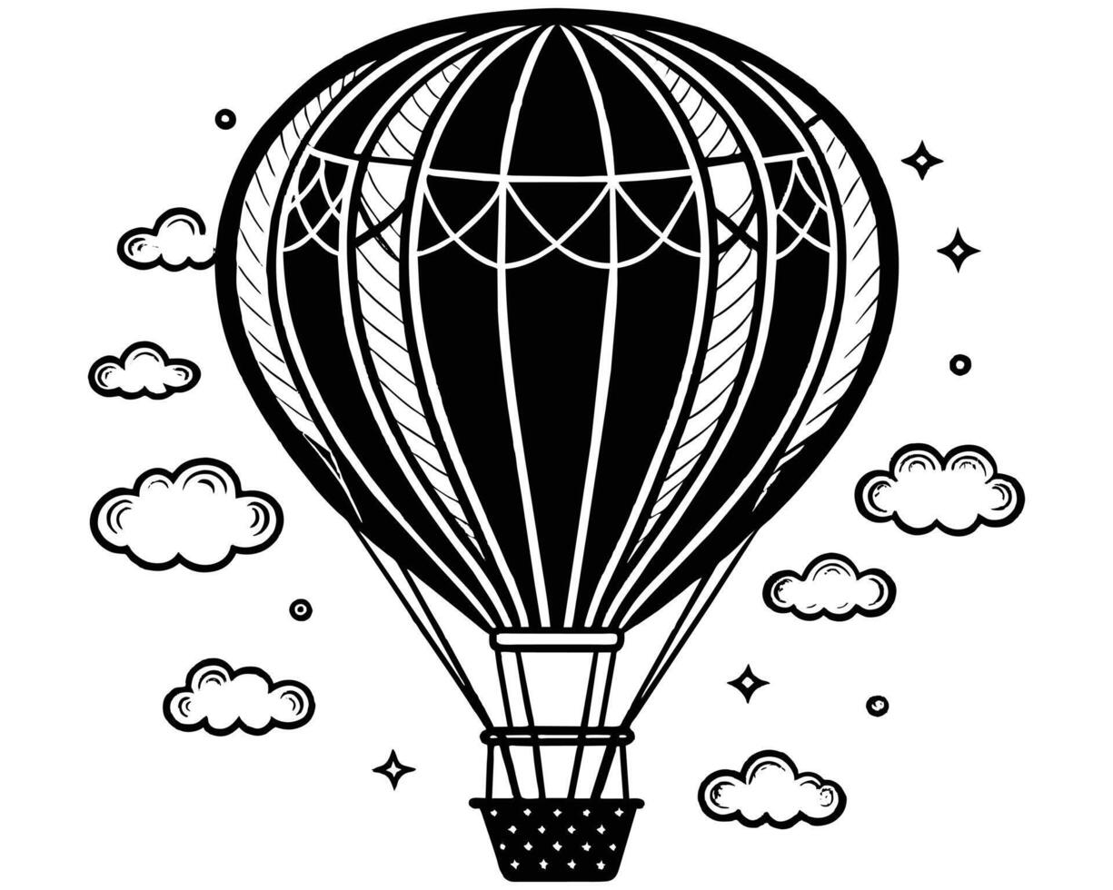 aeronautik ballong ikon stock illustration vektor