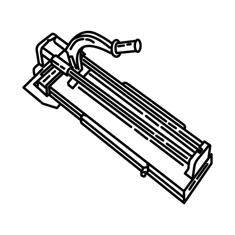 Fliesenschneider Symbol Vektor. Gekritzel handgezeichnet oder Umriss-Icon-Stil vektor