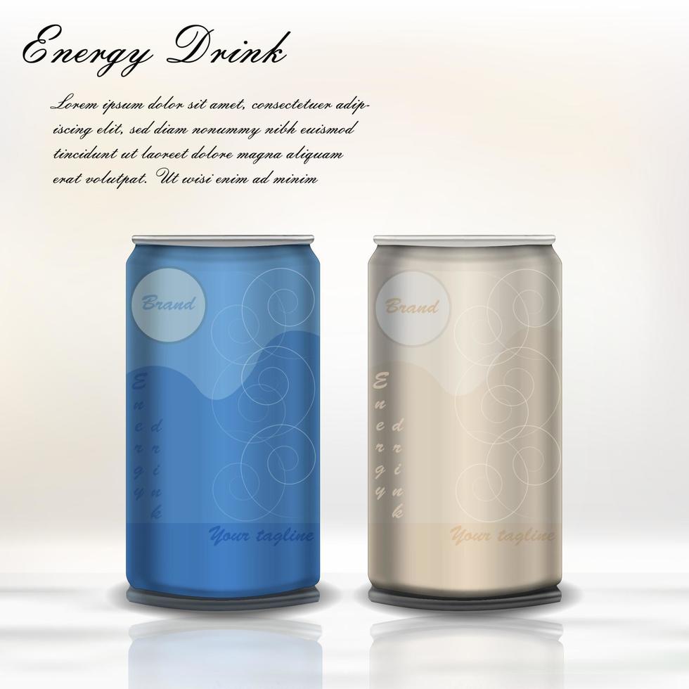 Werbung für Energy-Drinks vektor
