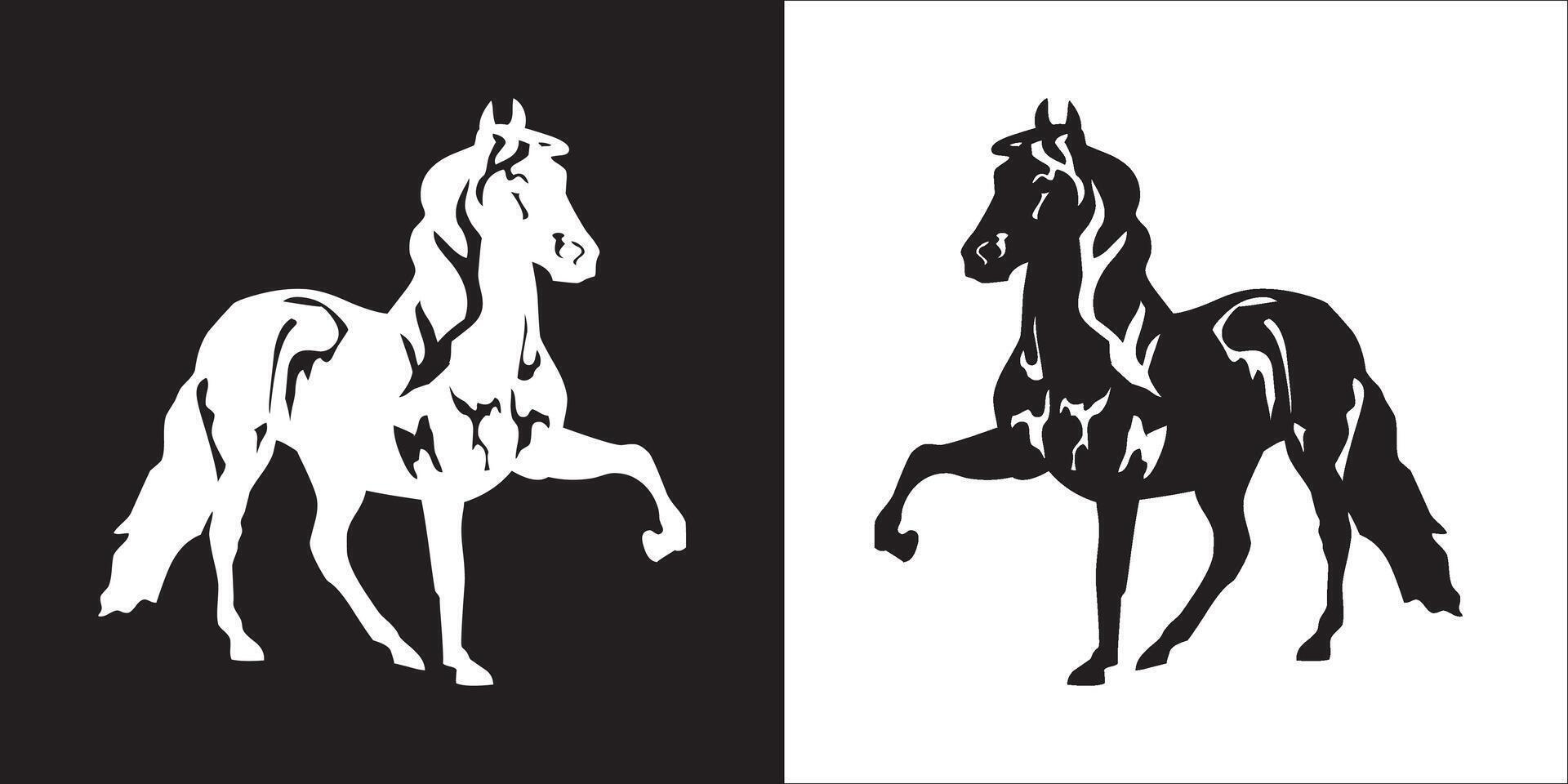 Illustration Grafik von Pferd Symbol vektor