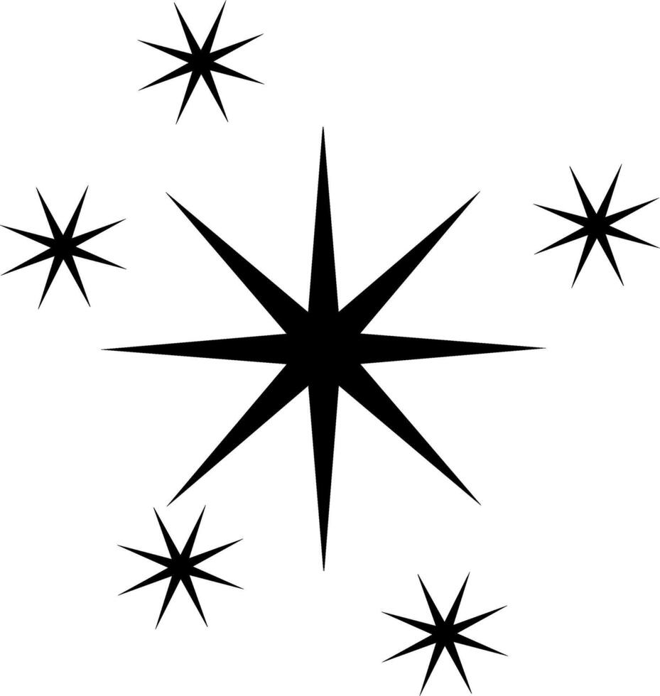 Star Symbol . funkeln Star Illustration unterzeichnen. funkelt Symbol. leuchtenden platzen Logo. vektor