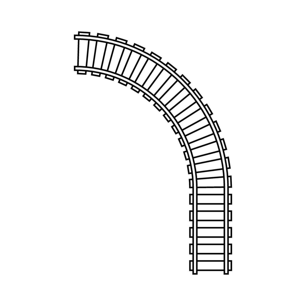 Eisenbahnen Symbol . Schienen Illustration unterzeichnen. Zug Symbol. Lokomotive Logo. vektor