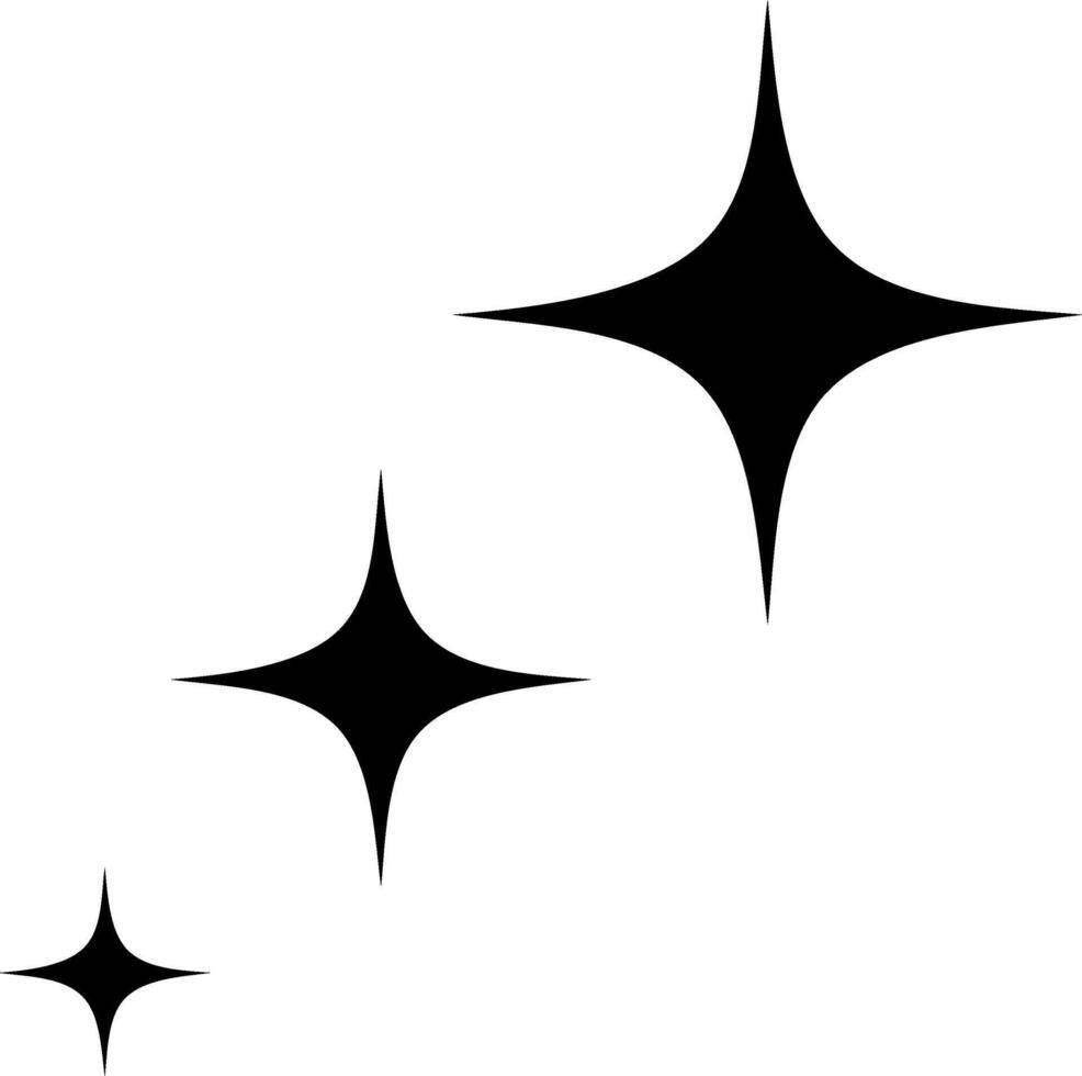 Star Symbol . funkeln Star Illustration unterzeichnen. funkelt Symbol. leuchtenden platzen Logo. vektor