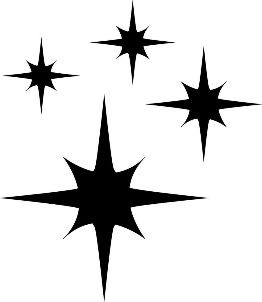 Star Symbol . funkeln Star Illustration unterzeichnen. funkelt Symbol. leuchtenden platzen Logo. vektor