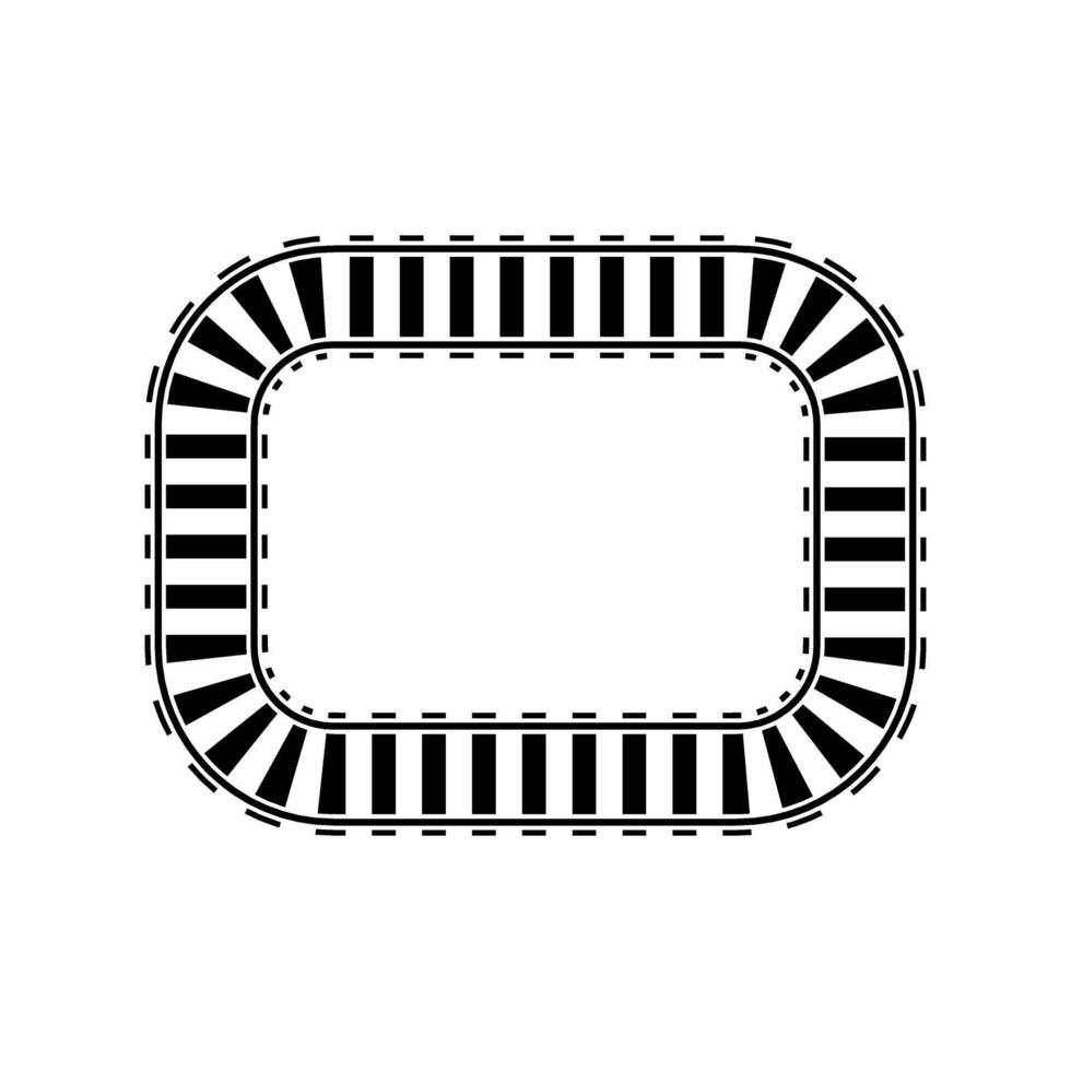 järnvägar ikon . skenor illustration tecken. tåg symbol. lokomotiv logotyp. vektor