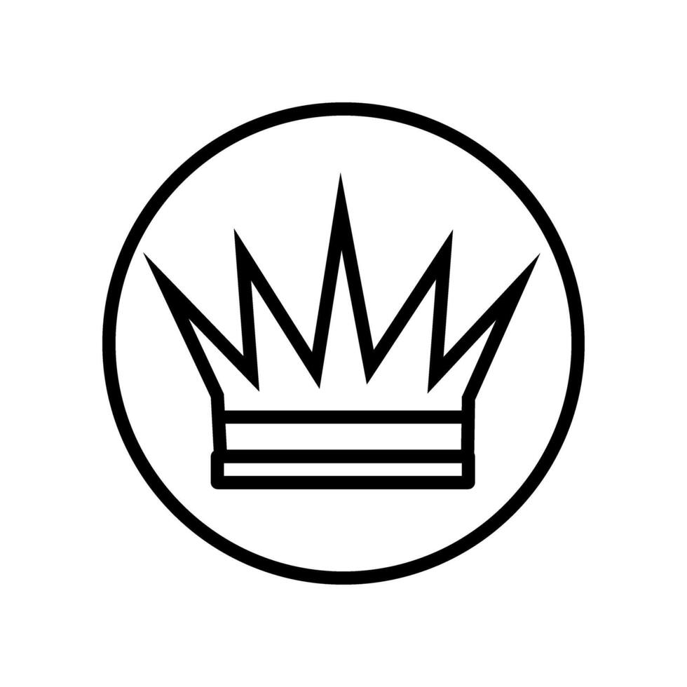 Krone Symbole. königlich Krone Illustration Symbol. König Logo oder unterzeichnen. vektor