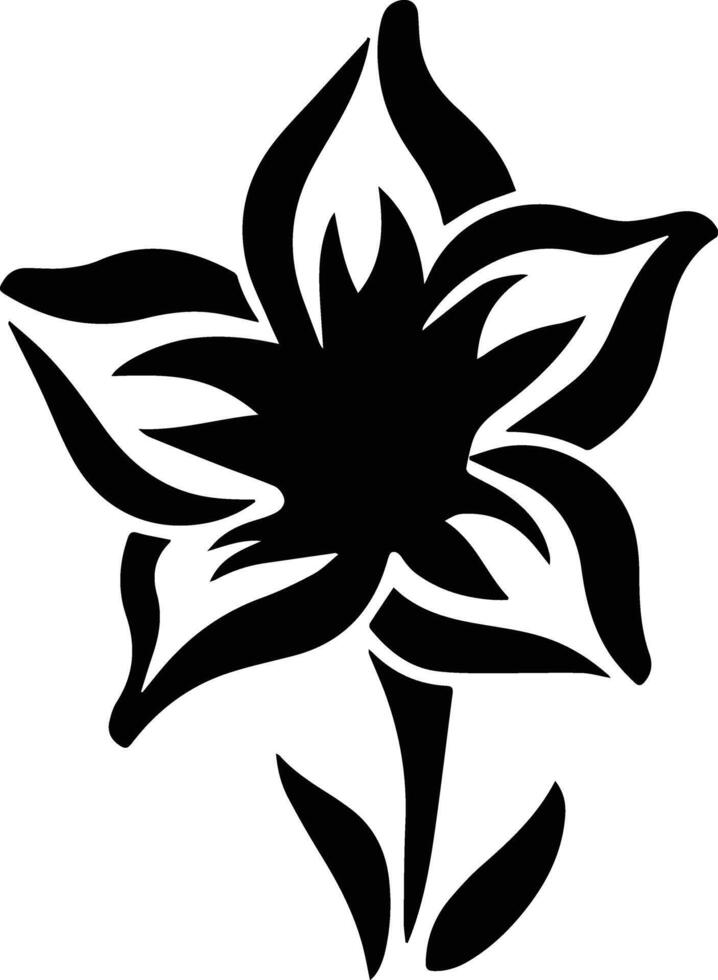 Silhouette schwarz Blume Lager Foto vektor