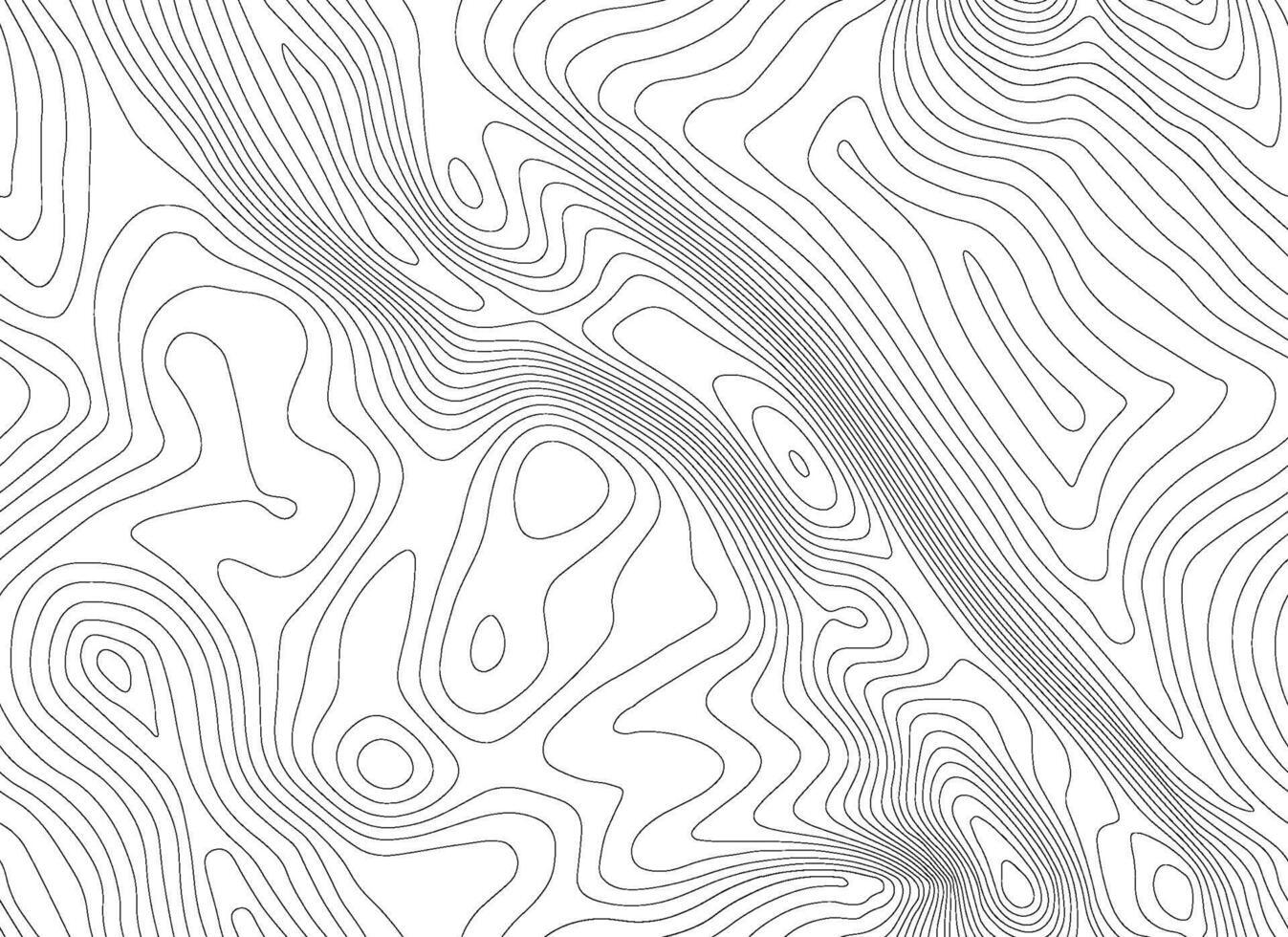 sömlös topografisk Karta bakgrund. linje topografi Karta sömlös mönster. berg vandring spår över terräng. kontur bakgrund geografisk rutnät. vektor