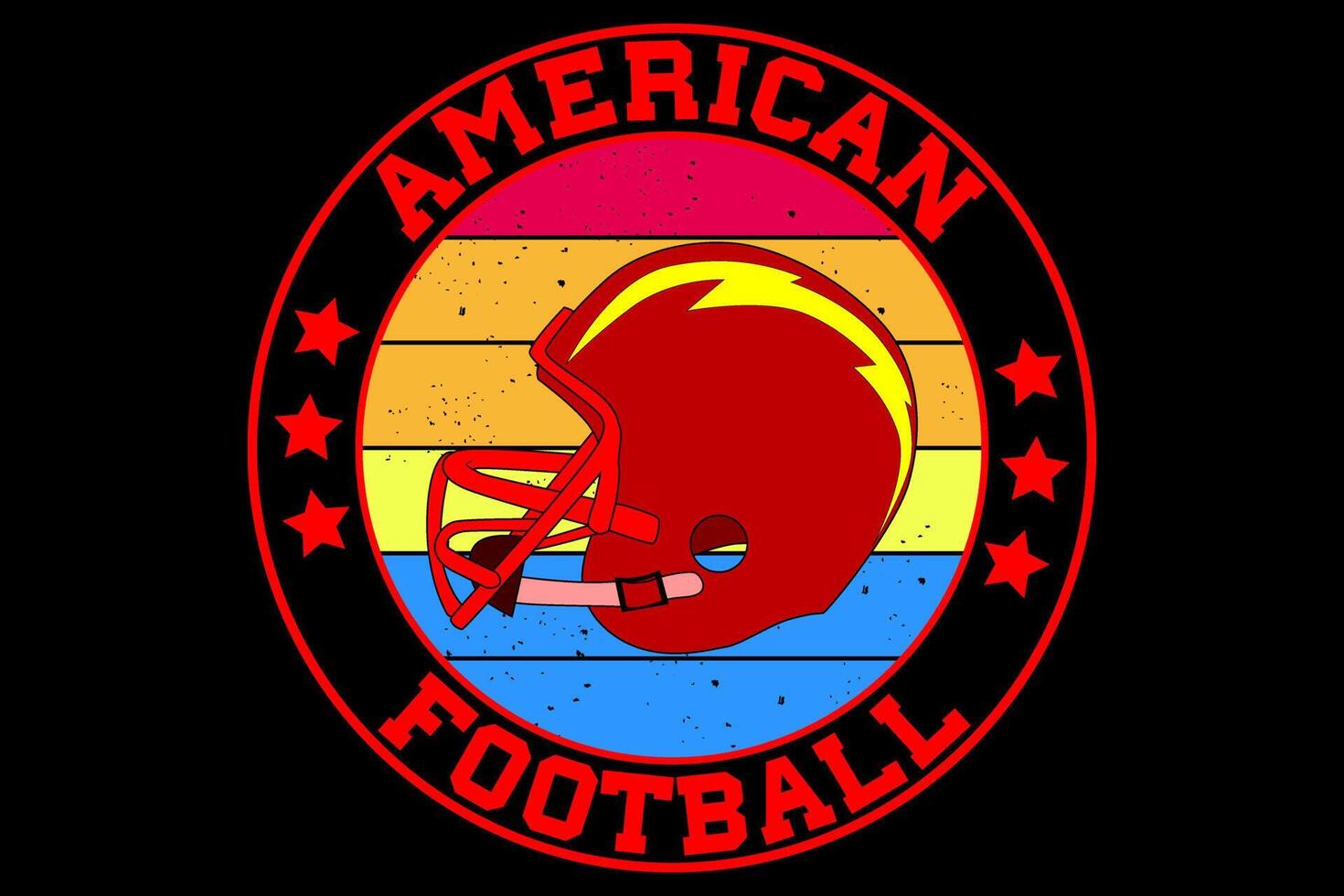 American Football Design Vintage Retro vektor