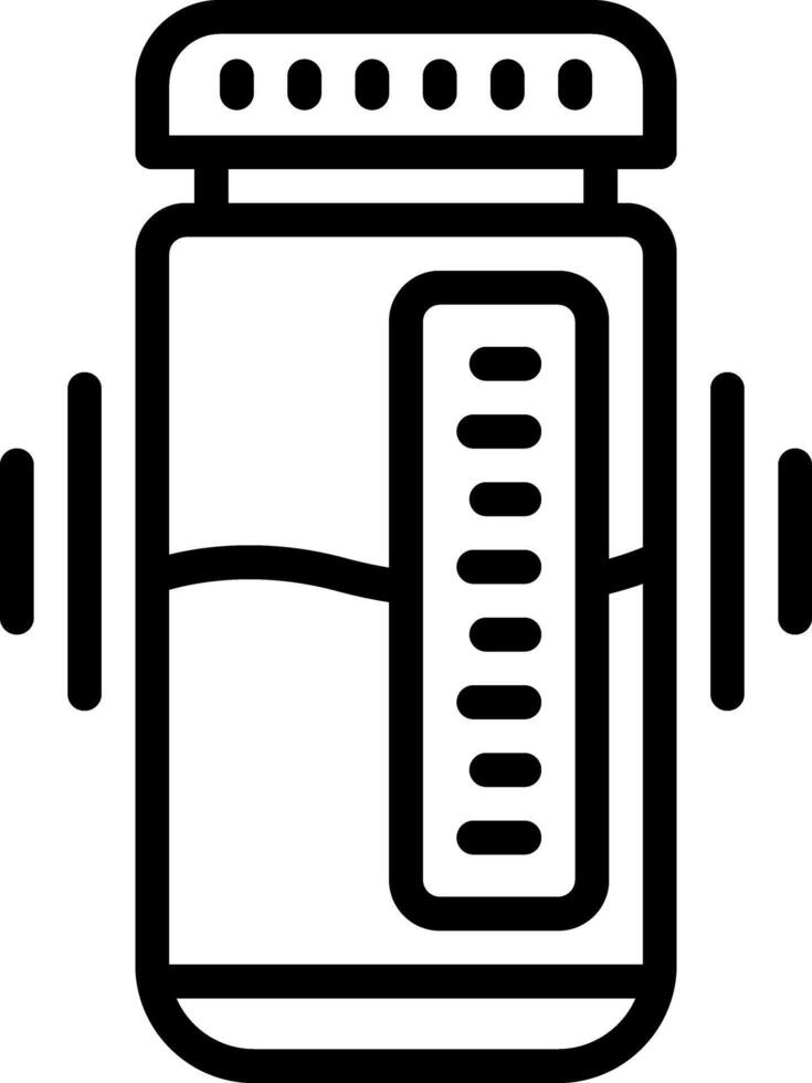 schwarz Linie Symbol zum Stichprobe vektor