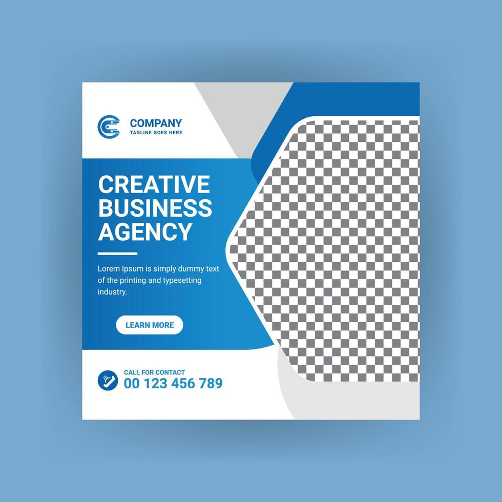 Creative Business Marketing Promotion Social Media Post, digitales Webbanner-Design vektor