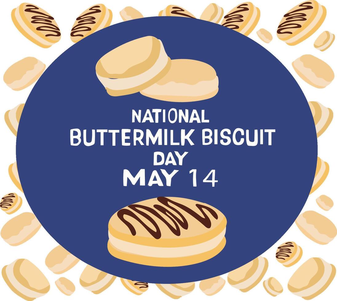 National Buttermilch Keks Tag vektor