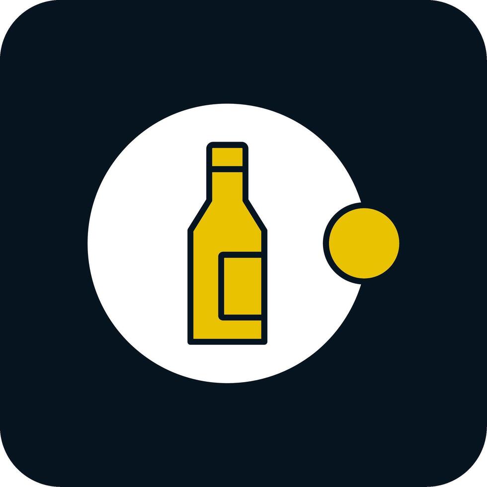 Nej alkohol glyf två Färg ikon vektor